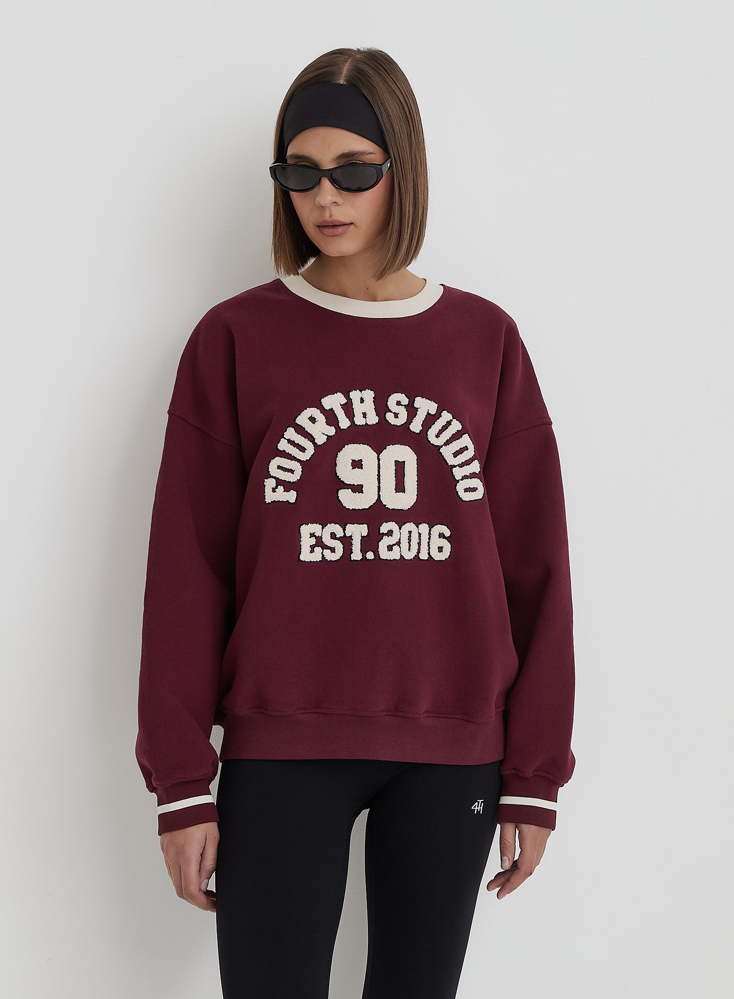 Burgundy Fourth Studio Relaxed Oversized Sweatshirt